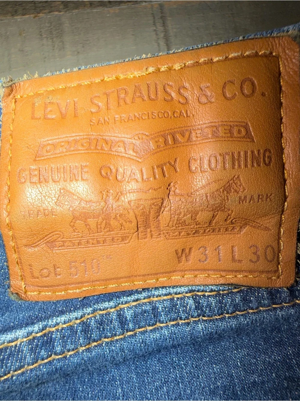 Levi's men's size 31 jeans straight leg